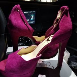 Jessica Simpson Brand new size 8 Cranberry Heels